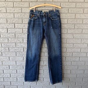 Ariat M7 Rocker Straight‎ Leg Denim Jeans Men's Size 30x32 Medium Wash Contrast